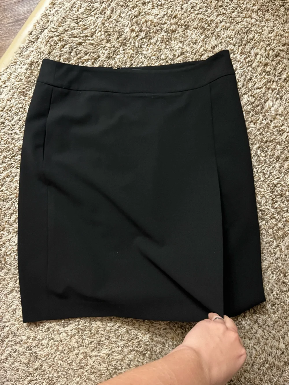 DKNY Black Tailored Pencil Skirt